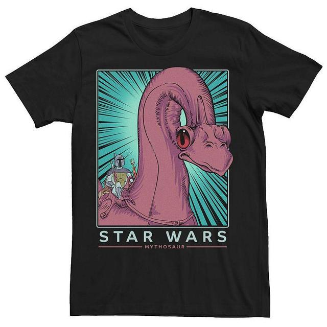 Mens Star Wars Boba Fett Mythosaur Rider Pop Art Portrait Tee Product Image