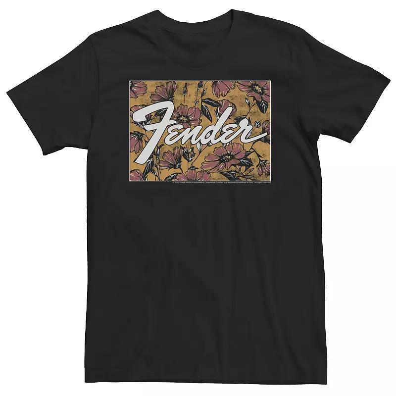 Big & Tall Fender Retro Floral Logo Poster Tee, Mens Product Image