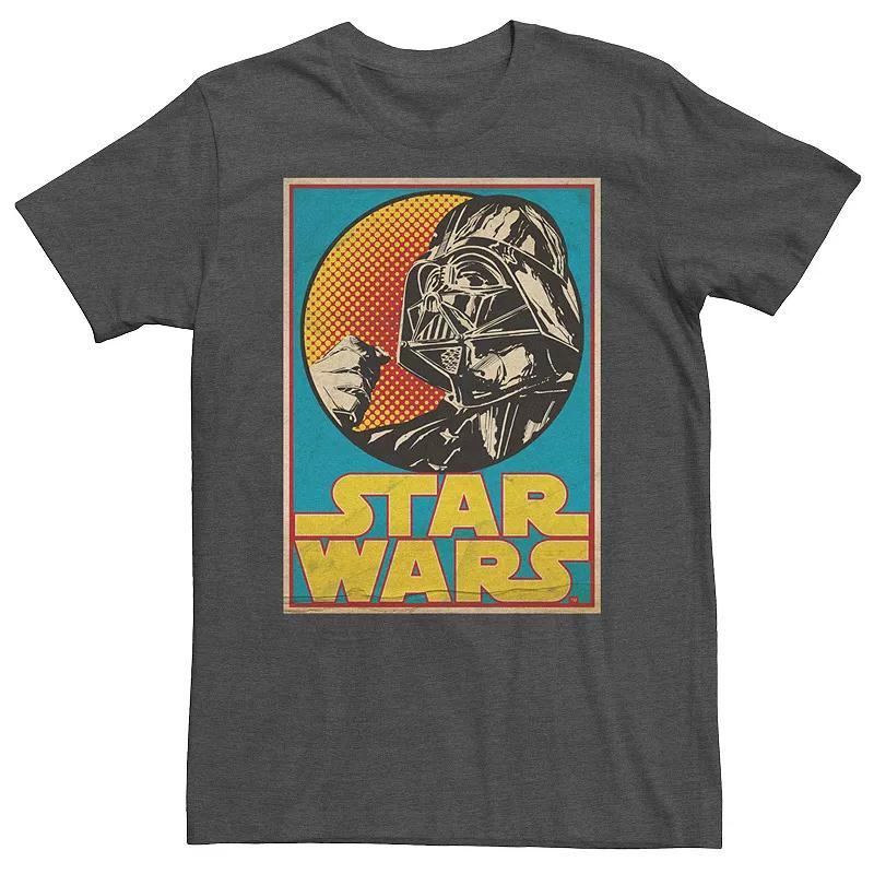 Mens Star Wars Darth Vader Vintage Card Tee Grey Heather Product Image