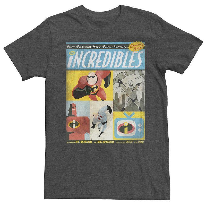 Disney / Pixars The Incredibles Mens Comic Tee Grey Heather Product Image