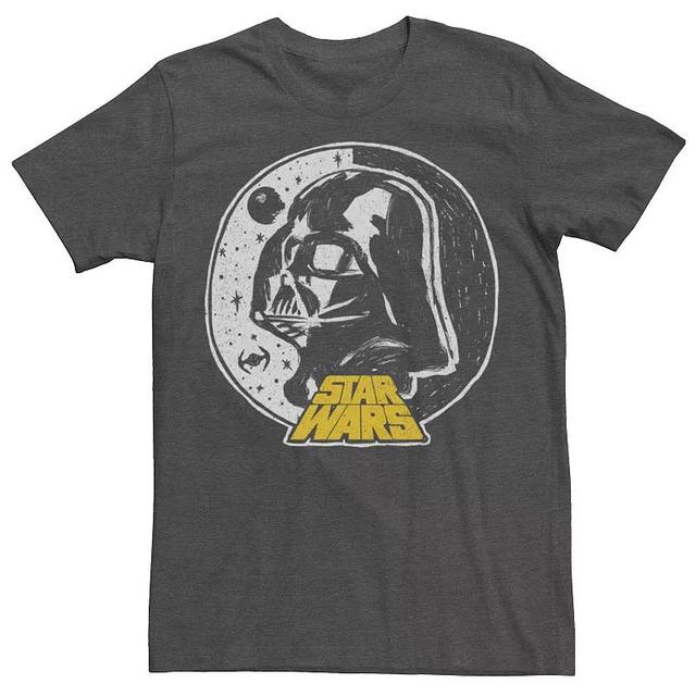 Mens Star Wars Moon Man Short Sleeve Graphic Tee Grey Heather Product Image