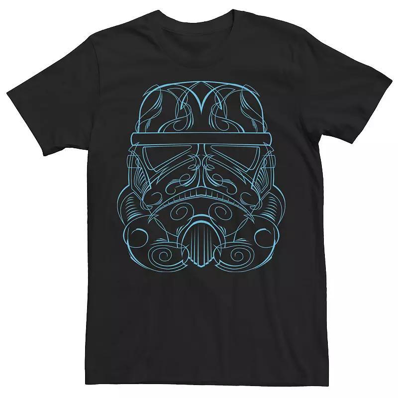 Mens Star Wars Boba Fett Grunge Profile Tee Grey Product Image