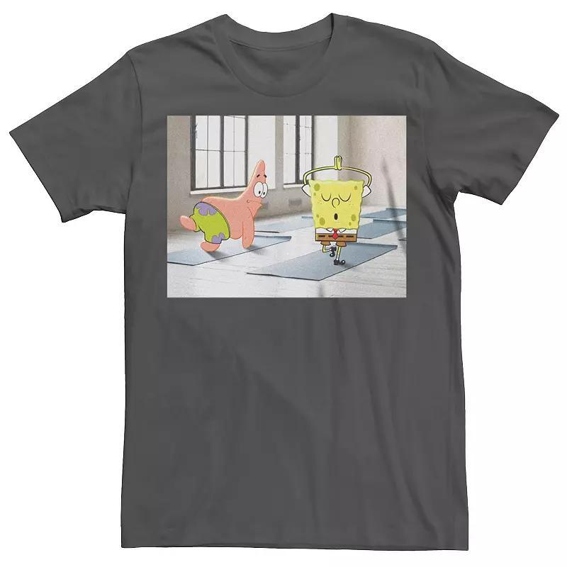 Mens SpongeBob SquarePants And Patrick Star Tee Grey Product Image