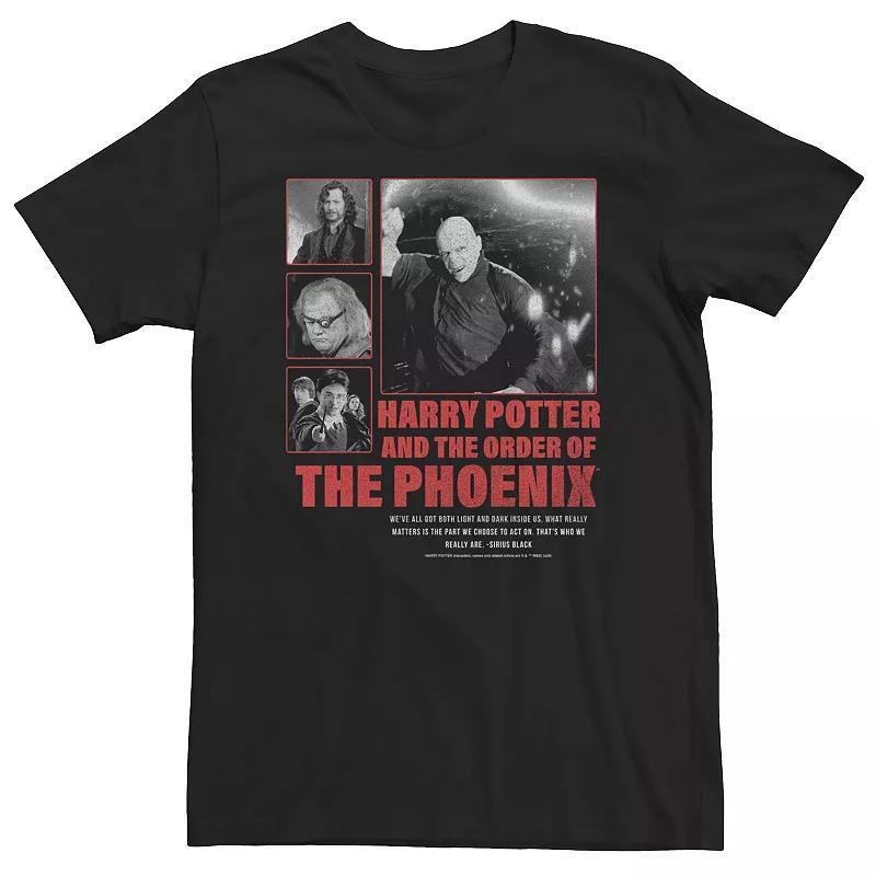 Big & Tall Harry Potter And The Order Of The Phoenix Panel Poster Tee, Mens Product Image