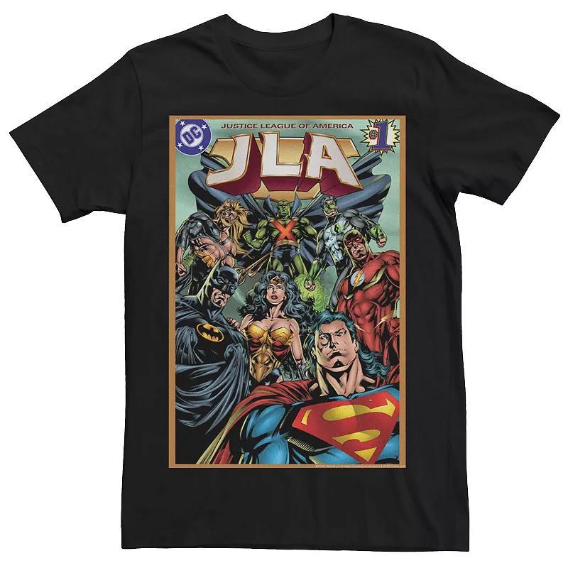 Mens DC Comics Justice League Group Shot Comic Cover Tee Product Image