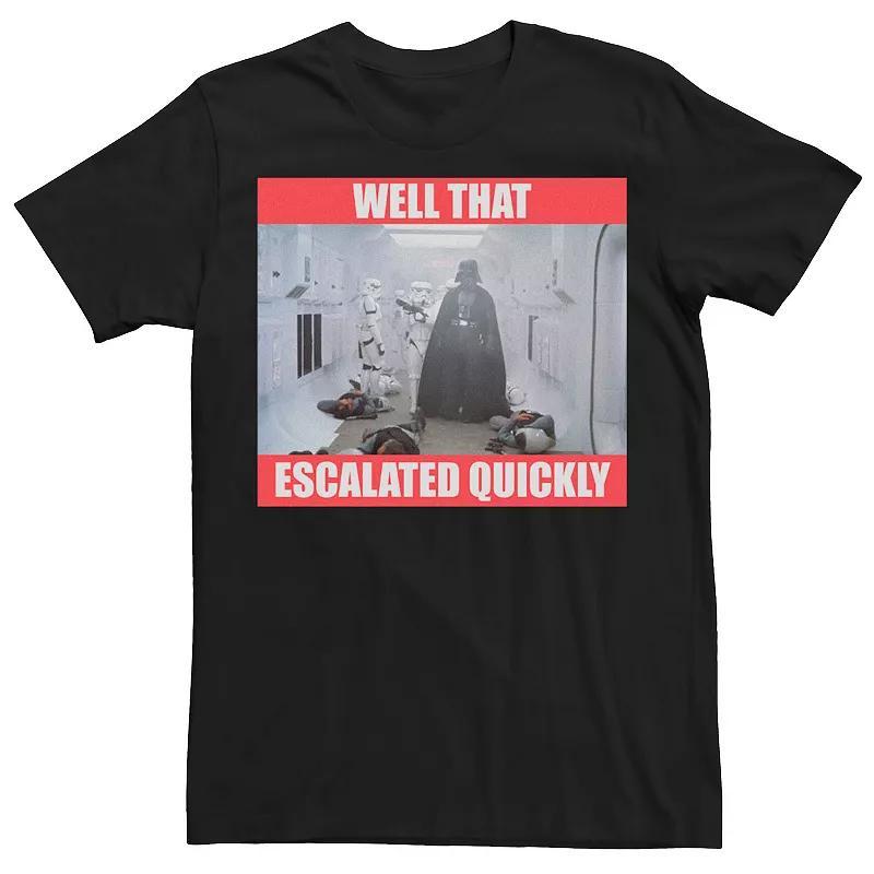 Mens Star Wars Darth Vader Well That Escalated Quickly Tee Product Image