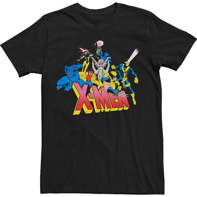 Big & Tall Marvel X Men Group Vintage Logo Tee, Mens Product Image