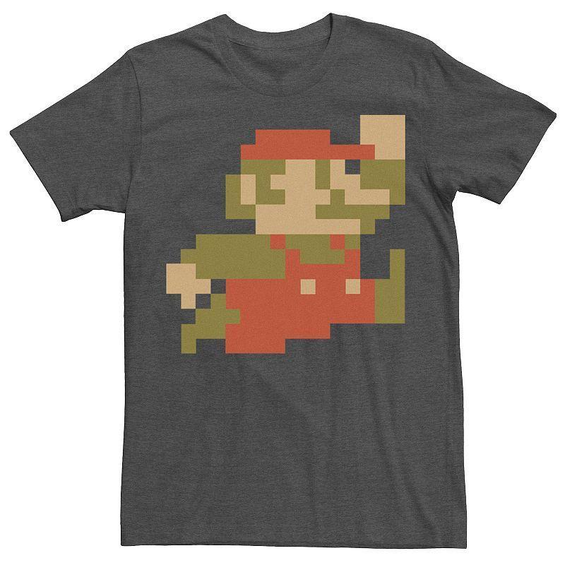 Mens Nintendo Super Mario 8-bit Pixel Jump Graphic Tee Product Image