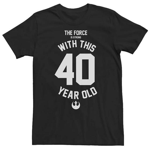 Big & Tall Star Wars Force Is Strong With This 40 Year Old Rebel Logo Tee, Mens Product Image