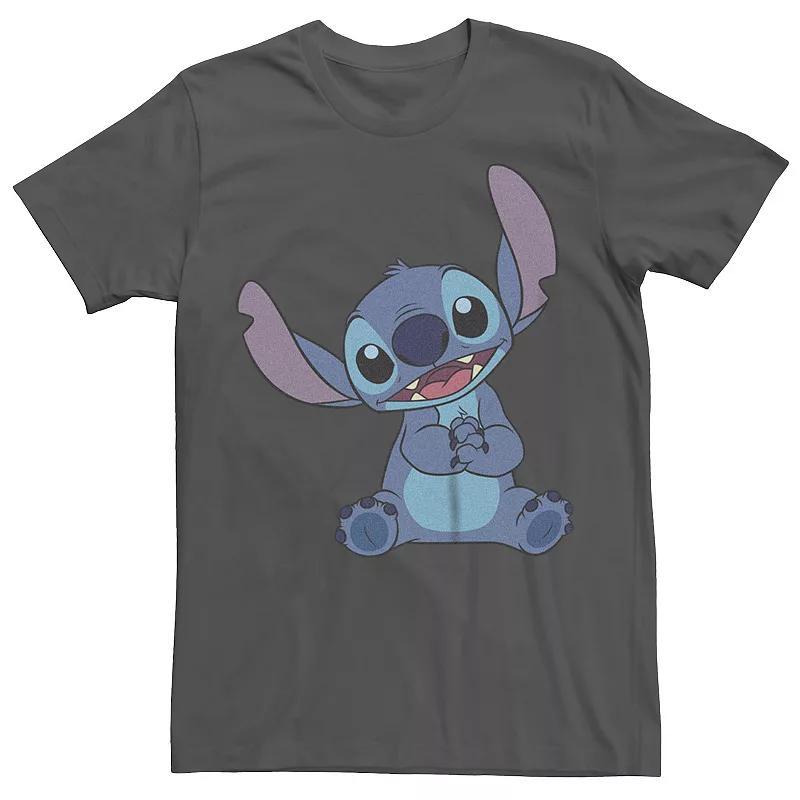 Disneys Lilo & Stitch Mens Cute Tee Grey Product Image