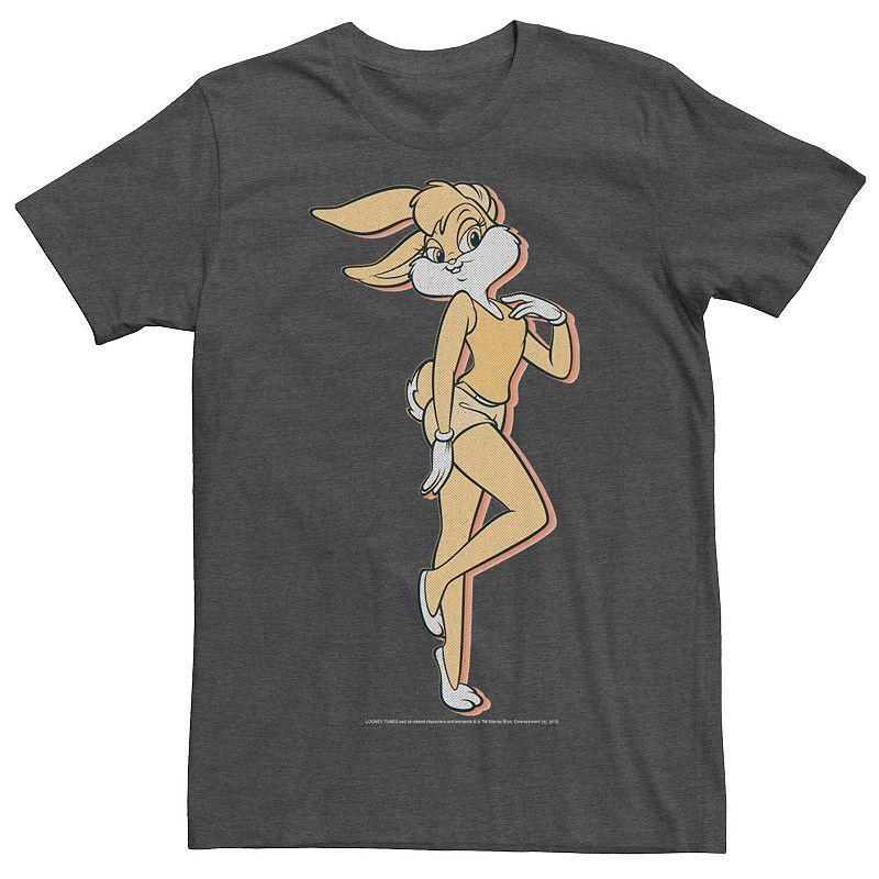 Mens Looney Tunes Lola Bunny Simple Portrait Tee Grey Heather Product Image