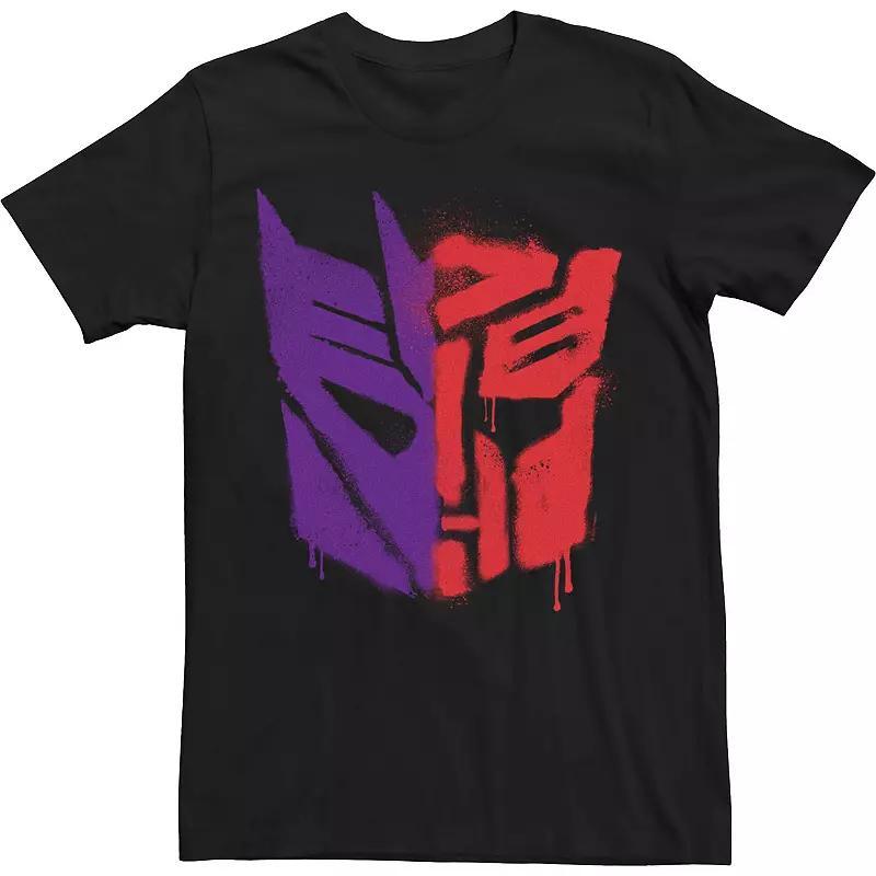 Mens Transformers: War For Cybertron Spray Paint Split Logo Tee Product Image