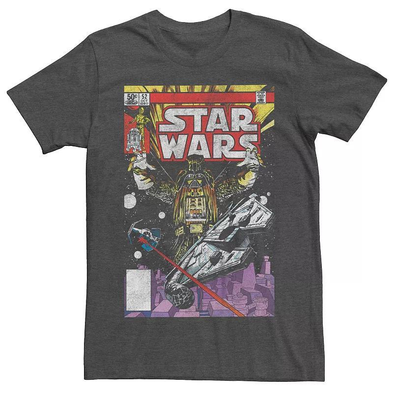 Mens Star Wars Comic Style Cover Graphic Tee Product Image