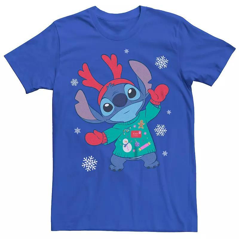 Disneys Lilo & Stitch Mens Christmas Sweater Stitch Tee Product Image