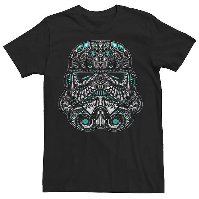 Mens Star Wars Tribal Stormtrooper Helmet Henna Graphic Tee Product Image