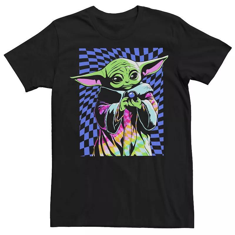 Mens The Mandalorian Grogu Trippy Portrait Tee Product Image