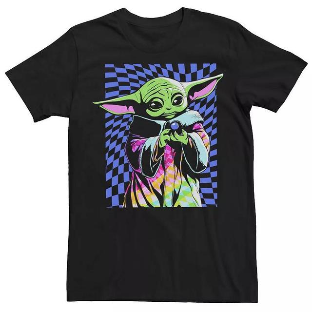 Mens The Mandalorian Grogu Trippy Portrait Tee Product Image