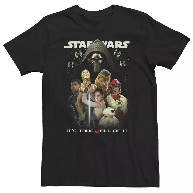 Mens Star Wars Bounty Hunter Colorful Sketch Tee Product Image