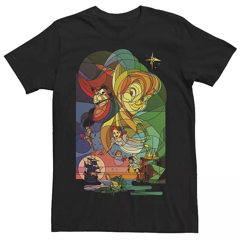 Mens Disney Peter Pan Captain Hook Stained Glass Tee Product Image