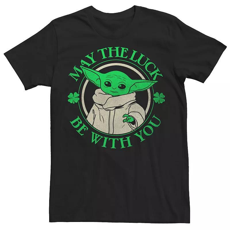 Mens Star Wars The Mandalorian Luck Grogu St. Patrick Day Tee Product Image