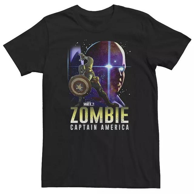 Big & Tall Marvel What If Captain America and Watcher Zombie Poster Tee, Mens Product Image