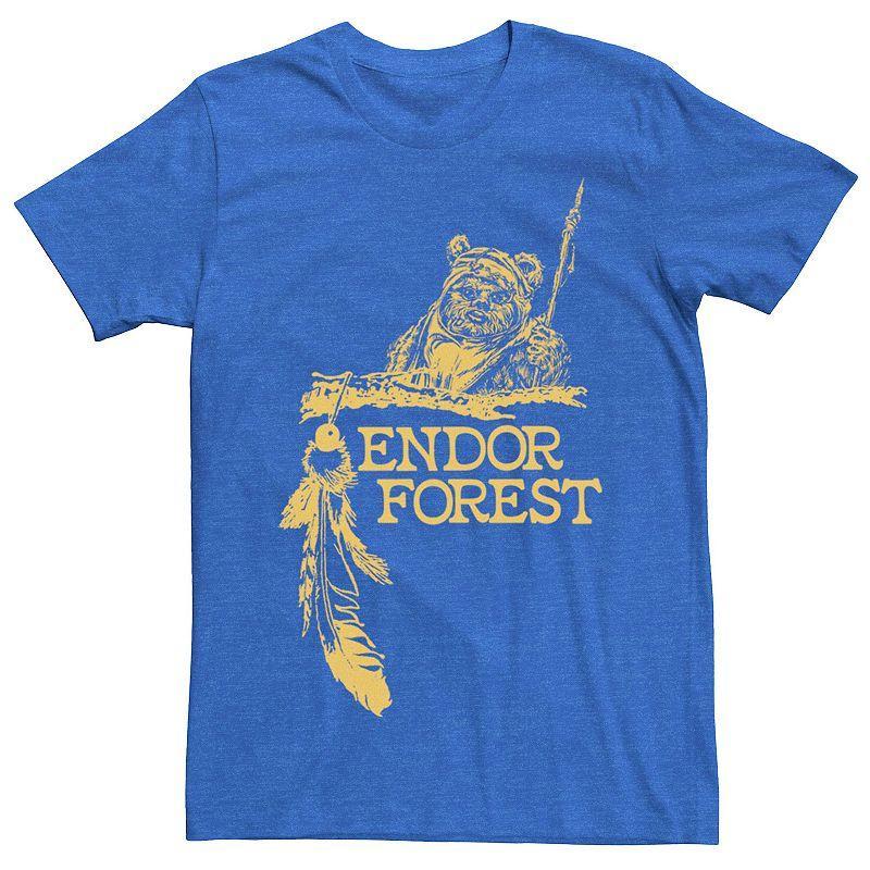 Mens Star Wars Ewok Endor Forest Tee Royal Grey Product Image