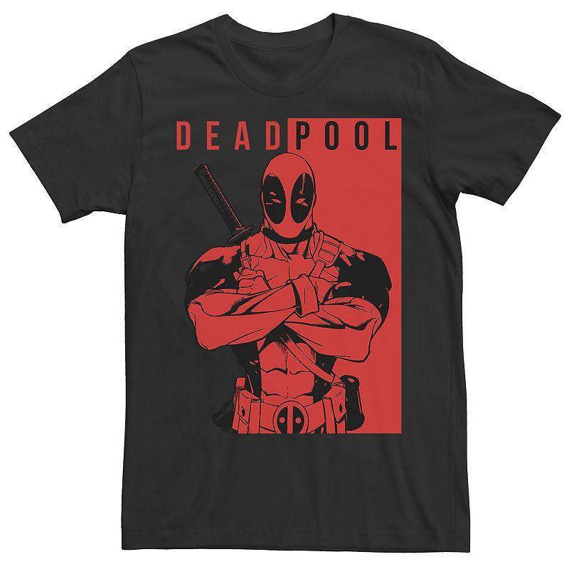 Mens Deadpool Police Tee Black Product Image