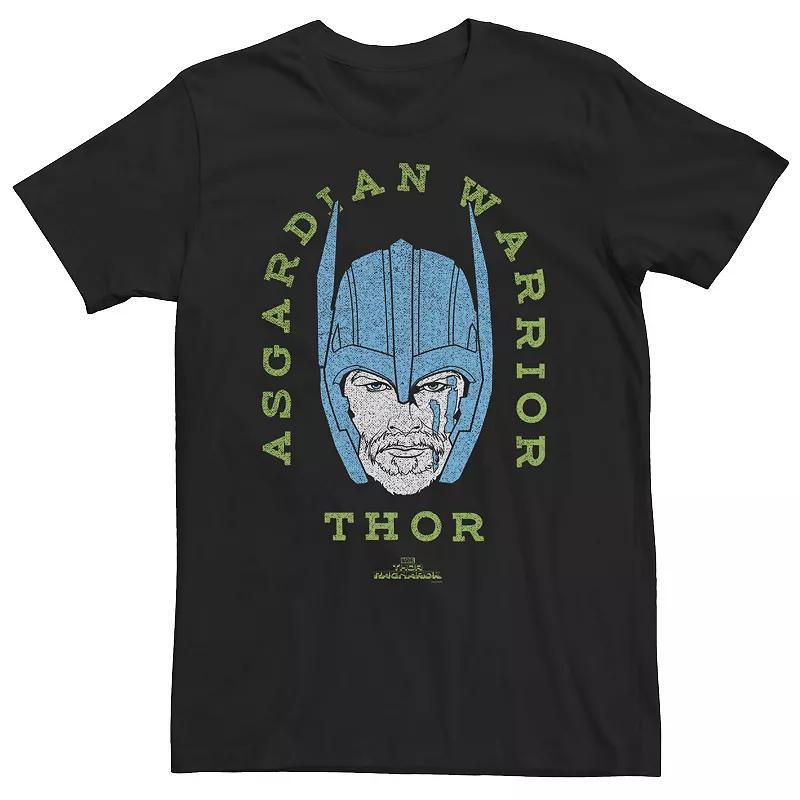 Big & Tall Marvel Thor Ragnarok Asgardian Warrior Vintage Neon Tee, Mens Product Image