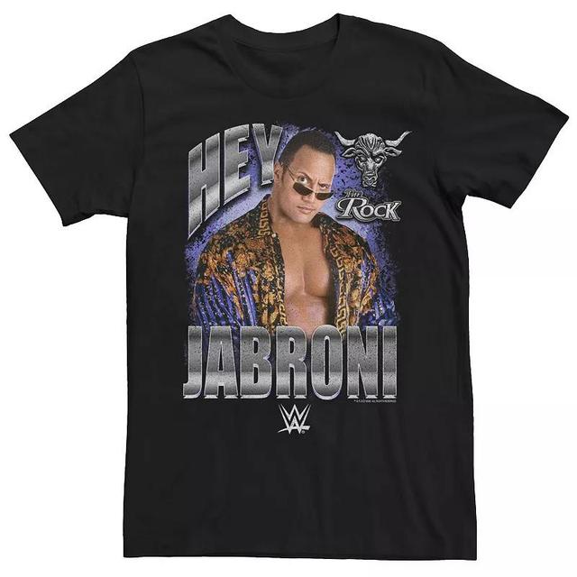 Mens WWE Hey Rock Jabroni Poster Tee Product Image