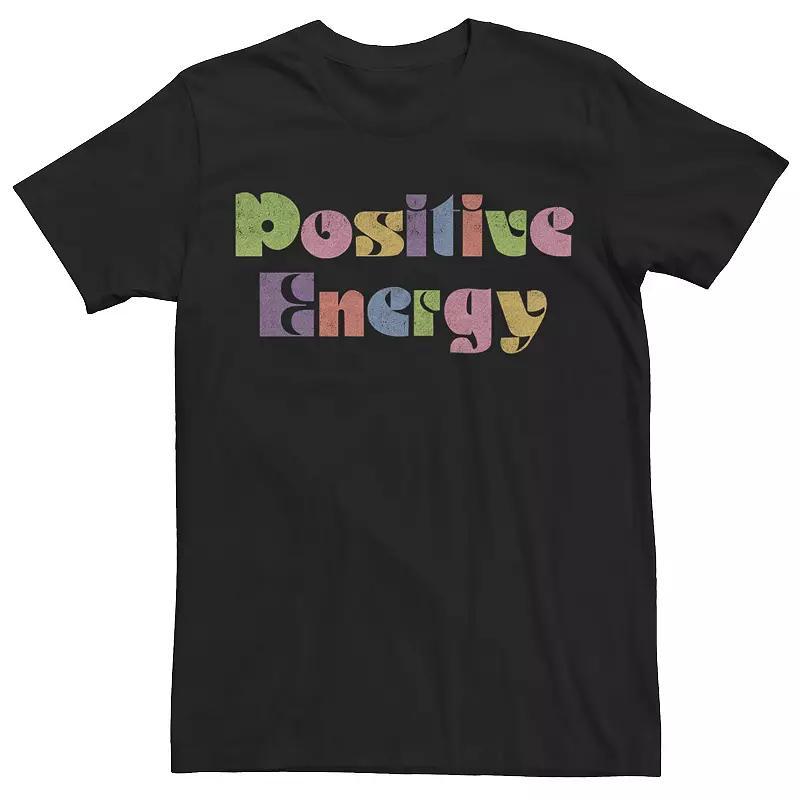 Mens Positive Energy Retro Tee Black Product Image