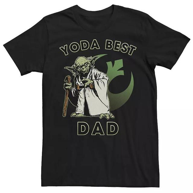 Mens Star Wars Yoda Best Dad Graphic Tee Product Image