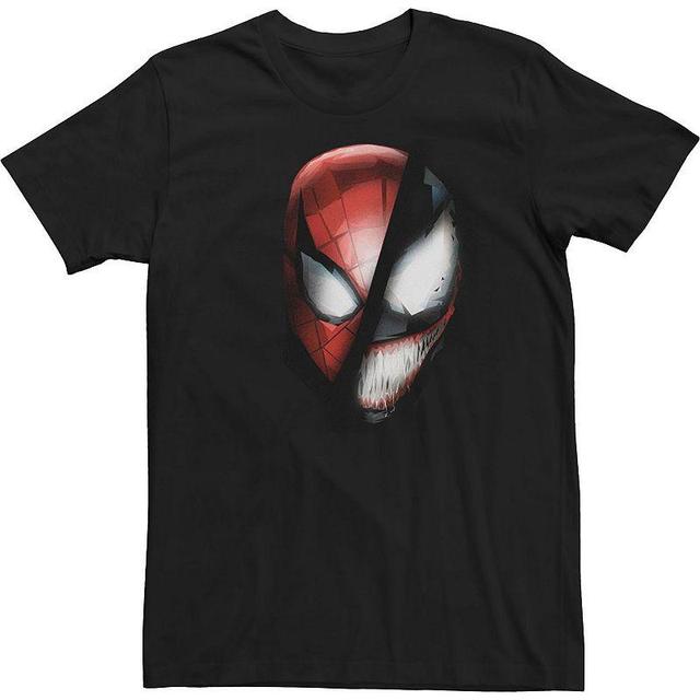 Big & Tall Marvel Venom & Spider-Man Rivals Face Mask Tee, Mens Black Product Image