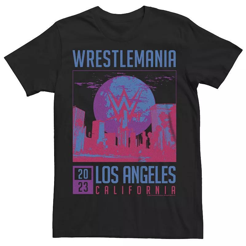 Mens WWE Wrestlemania Los Angeles California 2023 Poster Graphic Tee Product Image