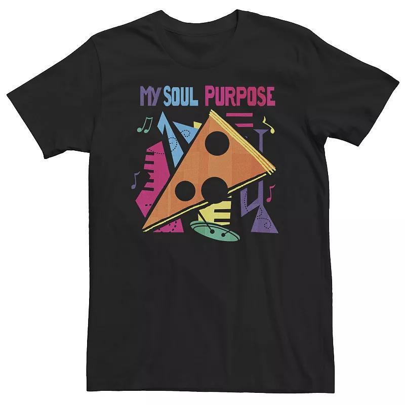 Big & Tall Disney / Pixar Soul My Soul Purpose Pizza Tee, Mens Product Image