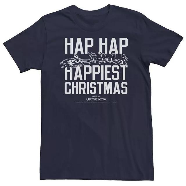 Big & Tall National Lampoons Christmas Vacation Happiest Christmas Tee, Mens Blue Product Image