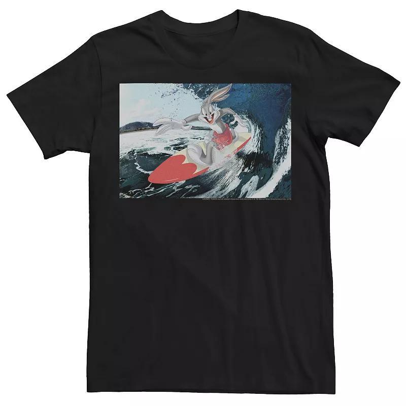 Mens Bugs Bunny Wave Surf Poster Tee Product Image