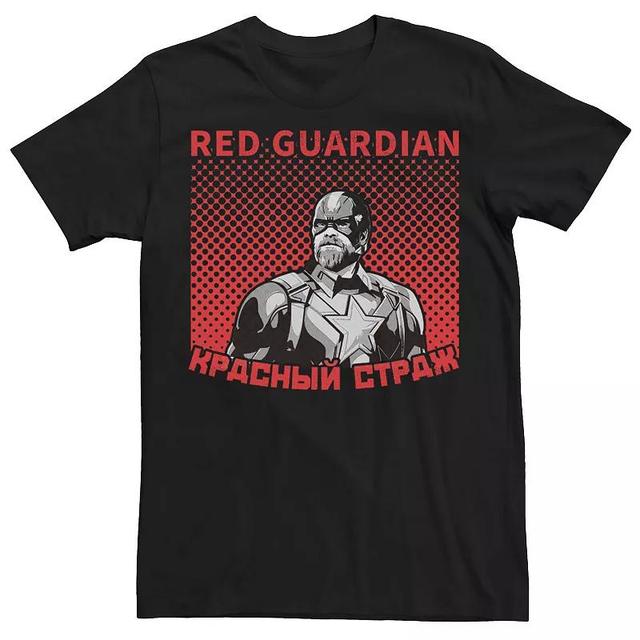 Mens Marvel Widow Halftone Red Guardian Portrait Tee Product Image