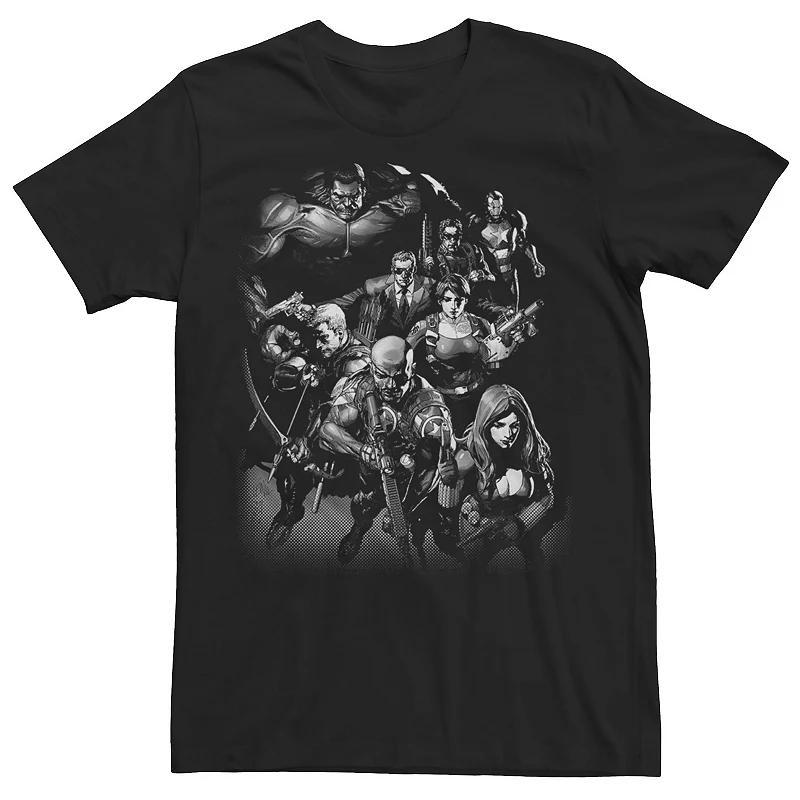 Mens Avengers And White Portrait Graphic Tee Product Image