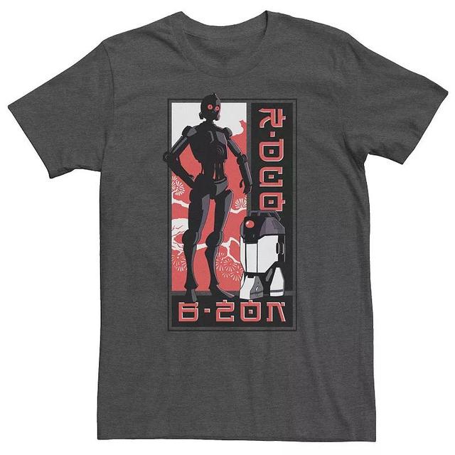 Big & Tall Star Wars: Visions Droid Kanji Box Up Tee, Mens Grey Heather Product Image