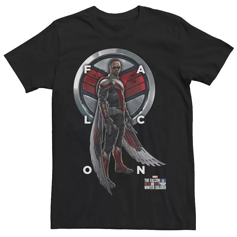 Big & Tall Marvel The Falcon And The Winter Soldier Falcon Shield Tee, Mens Product Image