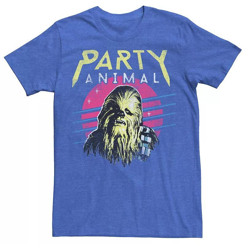 Mens Star Wars Chewbacca Neon Party Animal Graphic Tee Product Image