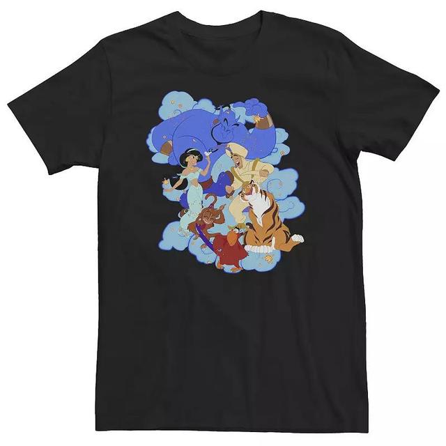 Big & Tall Disney Aladdin Agrabah Dance Off Group Shot Tee, Mens Product Image