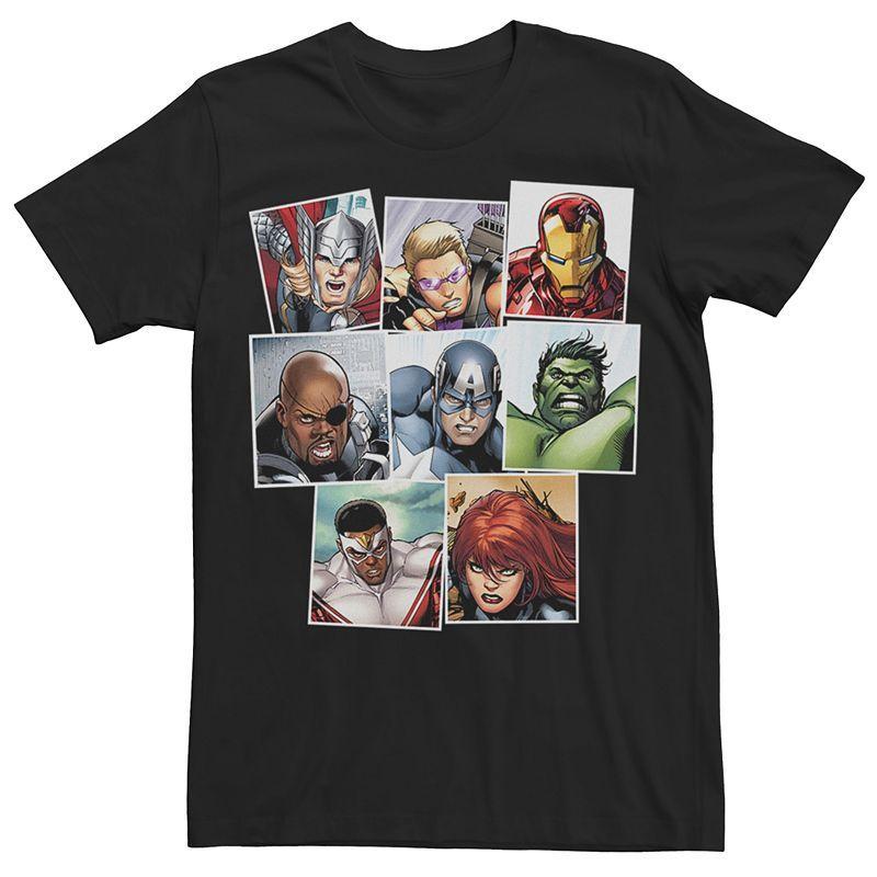 Mens Marvel Avengers Squares Graphic Tee Product Image