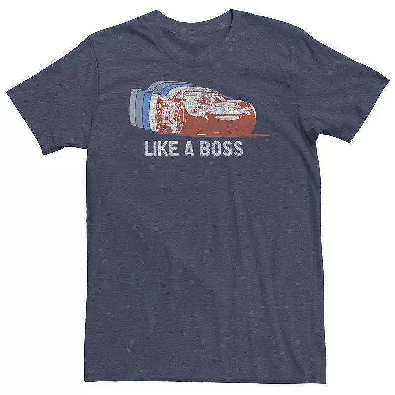 Big & Tall Disney / Pixar Cars Like A Boss Repeated Silhouette Tee, Mens Product Image