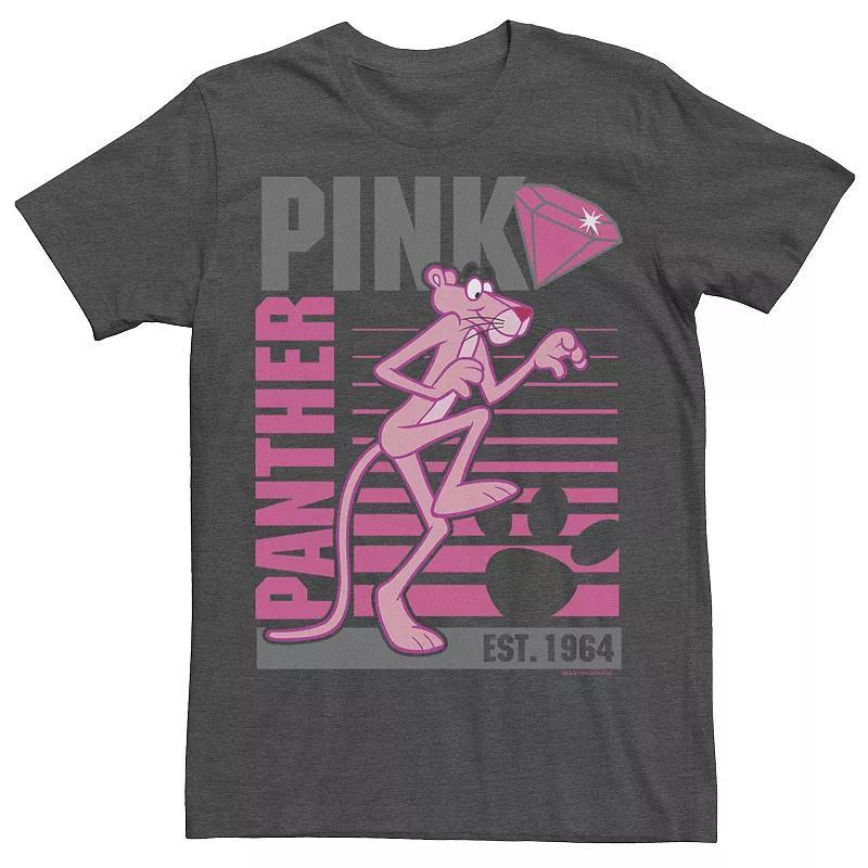 Mens Pink Panther Lined Portrait Tee Blue Product Image