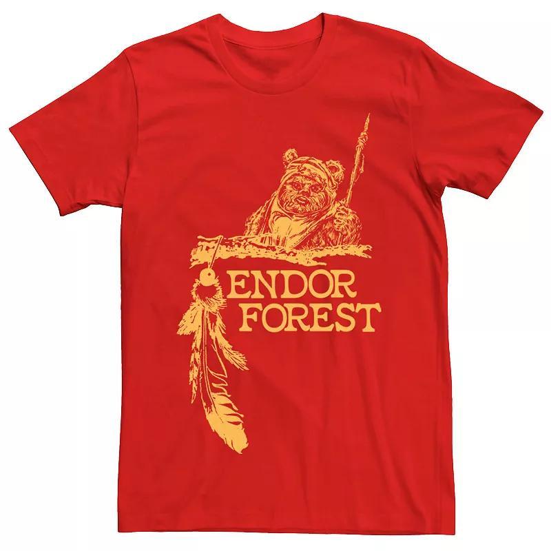 Mens Star Wars Ewok Endor Forest Tee Royal Grey Product Image