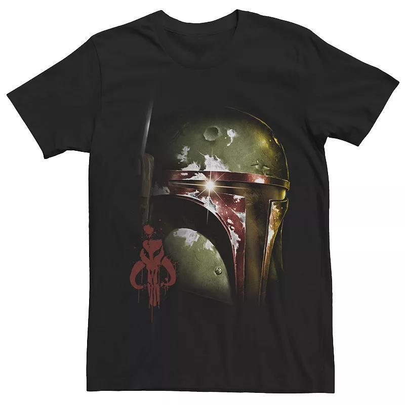 Mens Star Wars Boba Fett Helmet Graphic Tee Product Image