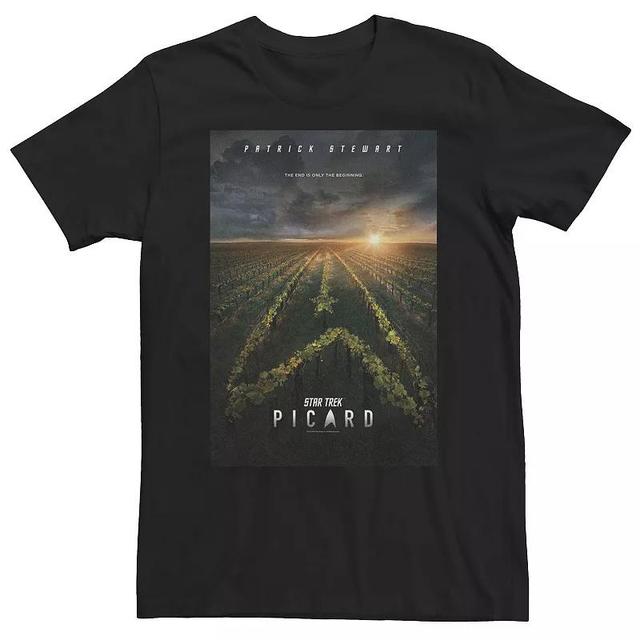 Big & Tall Star Trek: Picard Vineyard Poster Tee, Mens Product Image