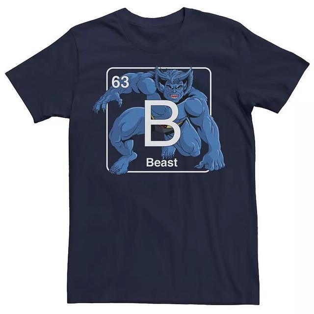 Mens Marvel X-Men Beast Periodic Element Tee Blue Product Image