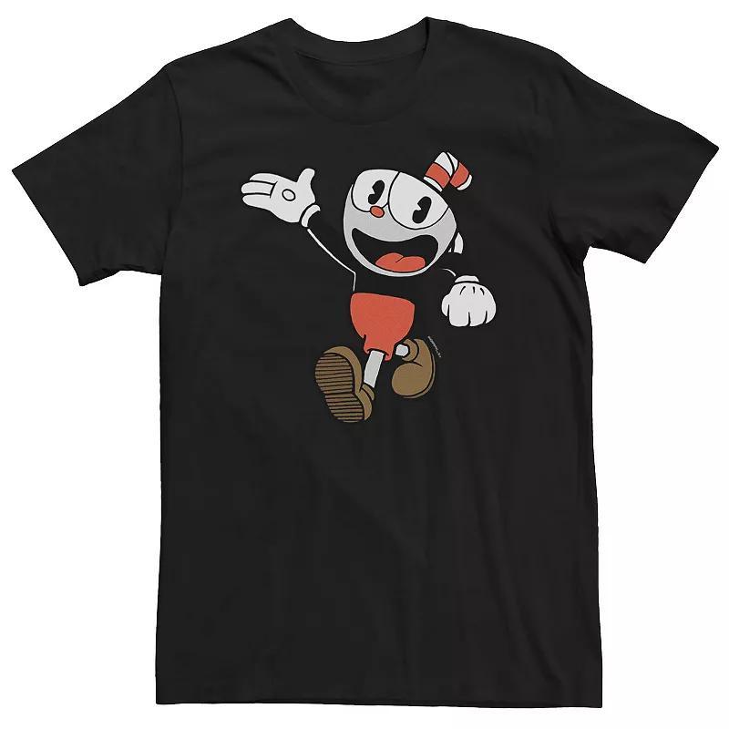 Big & Tall Cuphead Distressed Happy Cuphead Tee, Mens Product Image